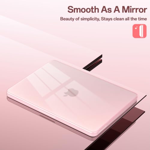 Case Compatible with MacBook Neo 13 inch 2026 (Model A3404), Scratch Resistant Protective Hard Shell Cover, Crystal Blush - color: Crystal Blush