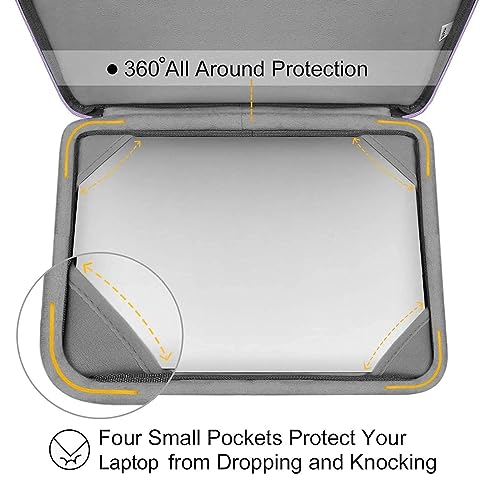 MOSISO Compatible with MacBook Air 13 inch Case M5 2026 M4 2025 M3 M2 2024-2022 A3449 A3240 A3113 A2681,Hard Shell&Sleeve Bag&Keyboard Skin&Webcam Cover&ScreenFilm for MacBook Air 13.6, Purple - color: Purple