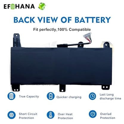 C41N1731-2 Laptop Battery Replacement for Asus ROG Strix G531GU G731GV G731GW G512LU G512LV G512LW G712LU G531GU G531GV G532LV G732LW G531GW Series 15.4V 66Wh 4335mAh 15.4V 66Wh 4335mAh - size: 10.24×3.43×0.28 in C41N1731-2