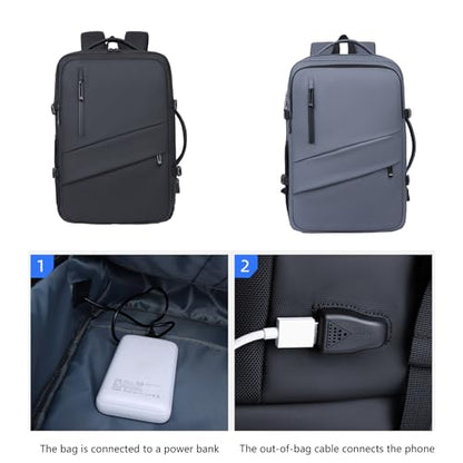 Laptop Backpack for Work Unisex Business Travel Backpack Notebook Water Backpack with USB Charging Port
