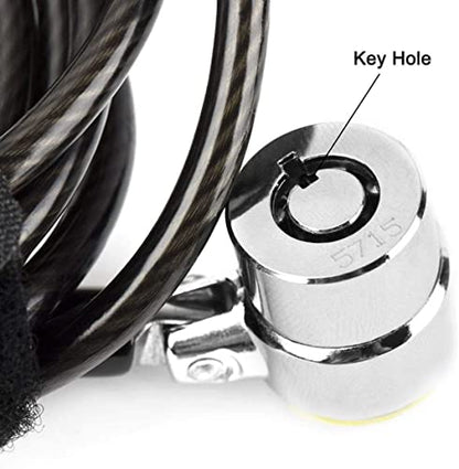 Laptop Cable Lock Hardware Security Cable Lock Anti Theft Combination Lock with Anchor Plate, Laptop-Computer-Security-Locks (5Pack) - size: 5 Packs