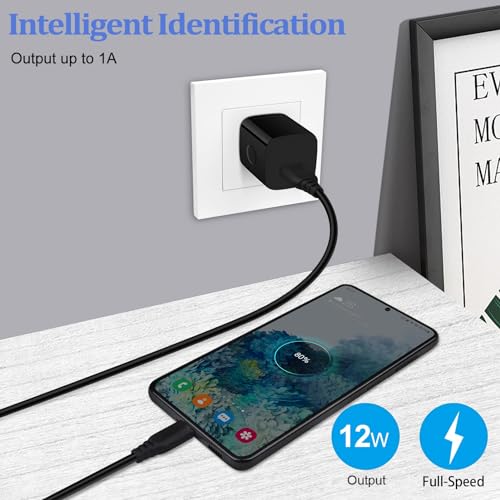 Single Port Charging Block, 1A/5V Black Wall Charger Box USB Charging Plug | 4Pack Cube Brick for iPhone 17 16 Pro 15 14 Pro Max 13 12 Plus,Samsung Galaxy S26 S25 S24 A15 A14,Moto,Android Phone Chargers - color: all-black
