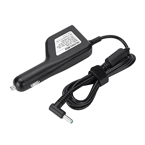 19.5V 3.33A 65W Blue Tip Car Adapter Charger with USB QC3.0 Compatible for HP Laptop Envy4 Envy6 EliteBook TouchSmart Folio Pavilion Stream Spectre Zbook chromebook Power Supply