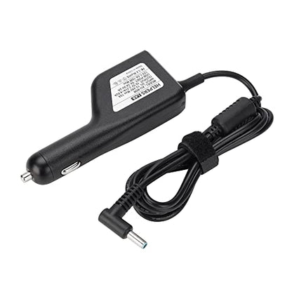 19.5V 3.33A 65W Blue Tip Car Adapter Charger with USB QC3.0 Compatible for HP Laptop Envy4 Envy6 EliteBook TouchSmart Folio Pavilion Stream Spectre Zbook chromebook Power Supply