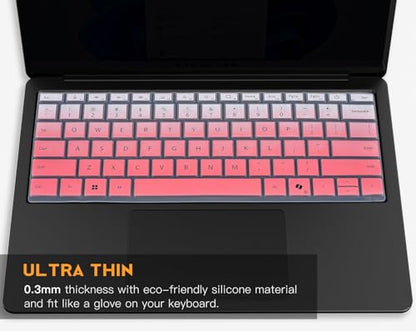 Keyboard Cover for 2026 2024 Microsoft Surface Laptop 8/7(7th Edition) 13.8 & 15 inch, Surface Laptop Accessories Ultra Thin Keyboard Protective Skin -Ombre Pink - color: Ombre Pink