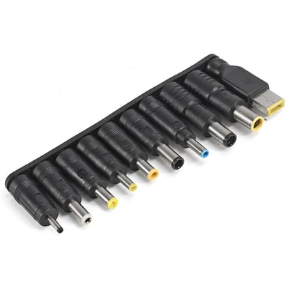 AITRIP 10pcs/Set DC 5.5X 2.1mm Female Right Angle Jack Plug Adapter Connectors to Universal Male Plug Power Adaptor with USB to DC Power Cable 5V to 12V Boost Converter for Laptop Notebook - color: 10-in-1