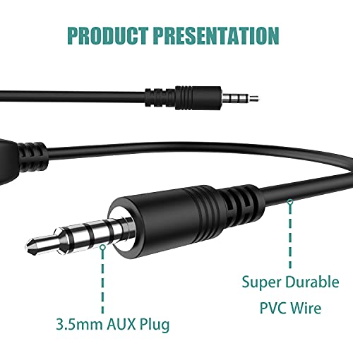 Eanetf USB to Aux Audio Adapter, 2PCS 3.5mm Male to USB Female for Playing Music with U-Disk in Your Car,orked only When Your CAR 3.5mm AUX Port Must has Audio decoding Function- No Power Supply