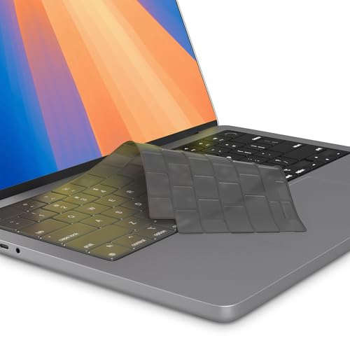 Tinted Premium MacBook Pro 14"/16" Keyboard Cover 2026-2023 M5-M1 Pro/Max - MacBook Air 13"/15" Keyboard Cover - A3240 A3241 A3401 A3403 A3114 A3113 - US Layout TPU, Tinted - color: Tinted