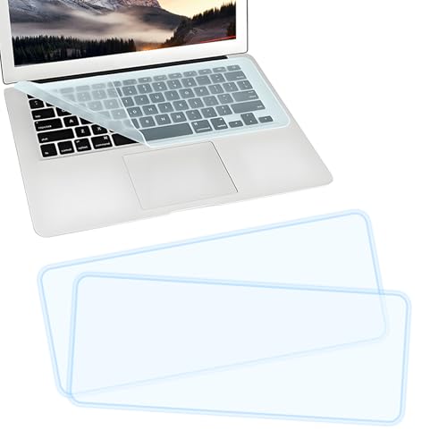 EKIND 2 Sheets Universal Waterproof and Dustproof Keyboard Cover for 12-14 Inch Laptops, with Keypad Keyboard Cover Size (L:12.2" x W:5.08"), Ultra Thin Silicone Skin Protector (Blue)
