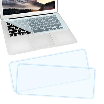 EKIND 2 Sheets Universal Waterproof and Dustproof Keyboard Cover for 12-14 Inch Laptops, with Keypad Keyboard Cover Size (L:12.2" x W:5.08"), Ultra Thin Silicone Skin Protector (Blue)