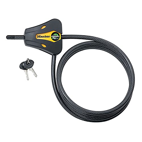 Master Lock 8419DPF Python Cable Lock with Key, 1 Pack - size: 6' x 5/16" diameter