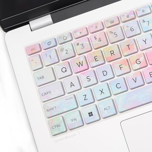 Keyboard Cover for 2026 2025 HP OmniBook 5 Flip 14"/OmniBook 5 Next Gen AI 14" 14-he0037nr 14-he0017nr 14-he0027nr 14-fp0057nr 14-fp0023dx 14-fp0750ng 14-fp0950nd 14-fp0765ng 14-fp0540nd 14" -Dazzle - color: Dazzle