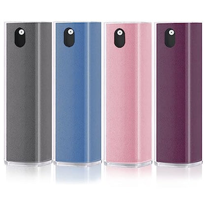 4PCS Screen Cleaner Touchscreen Mist Spray, Portable Reusable Fingerprint-Proof Spray Bottle for Phone/Laptop/Tablet/Monitor/Car Screen