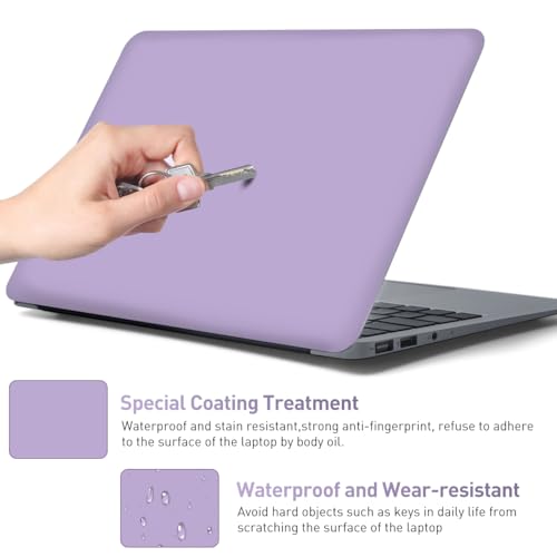14.96 x 10.65 Inch Laptop Skin Decal, Universal Reusable Vinyl Laptop Cover Sticker, Waterproof Art Decal Protector for 12-15.6 Inch Laptops I Purple - color: Purple
