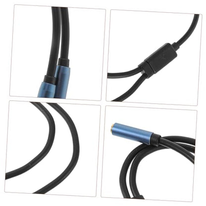 Gatuida One Headphone Mic Audio Y Splitter Cable Compact Headset Jack Adapter Cord for Laptop with Separate Audio Microphone Ports