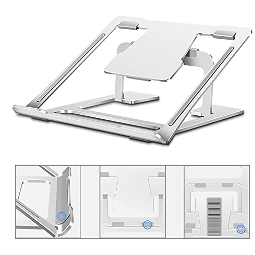 Folding Portable Laptop Stand Angle/Height Adjustable Aluminum Alloy Notebook Computer Bracket Heat Dissipation