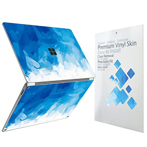 Ultra Thin Protective Cover Skin Decal Sticker for Microsoft Surface Laptop 5 (2022 Release) 13.5", Easy Apply, Anti-Scratch, Residue Free Vinyl Skin [Blue Paint] - color: Blue Paint, size: Surface Laptop5/4/3-13.5''
