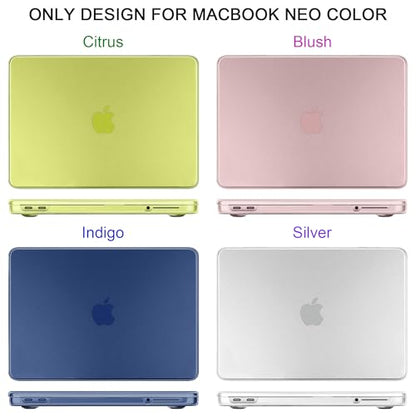 Matte Frosted Compatible with MacBook Neo 13 Inch 2026 (Model A3404 | A18 Pro Chip) | Anti-Fingerprint Hard Shell, Ultra Slim, Non-Slip, Lightweight Protective Cover | Frosted Clear - color: Matte Clear
