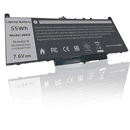 Futurebatt E7470 E7270 J60J5 Laptop Battery Lithium-ion for Dell Latitude E7470 E7270 7470 7270 Series Laptop 0MC34Y MC34Y R1V85 242WD GG4FM WYWJ2 1W2Y2 451-BBSX 451-BBSY 451-BBSU P26S001 P61G001 - size: J60J5 10.83*5.12*0.73 in