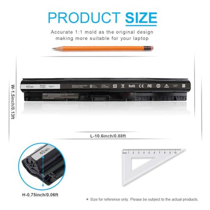 Type M5Y1K 14.8V Battery for Dell Inspiron 15 3000 5000 Series 5559 5558 5555 5758 3567 3551 3552 3558 3565 14 3451 3452 3458 5458 17 5755 5756 5758 5759 P51F 453-BBBQ 451-BBMG GXVJ3 HD4J0 991XP VN3N0