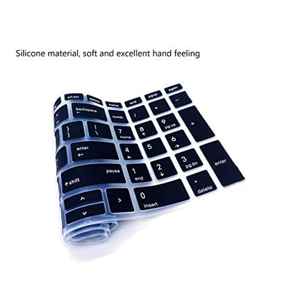 Keyboard Cover for 15.6" HP ProBook 450(G5/G6/G7) 455(G5/G6/G7) 650 G4 |17.3" HP ProBook 470 G5 (Not Fit ProBook 450/455 G8 G4 G3 G2 G1, ProBook 650 G8 G5 G3 G2 G1) US Layout Keyboard Skin-Black - color: Black