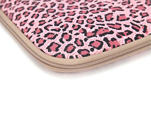 BSLVWG 10 Inch Laptop Sleeve Multi-Color & Size Choices Case/Water-Resistant Neoprene Notebook Computer Pocket Tablet Briefcase Carrying Bag/Pouch Skin Cover - color: Red Leopard, size: 10 inch