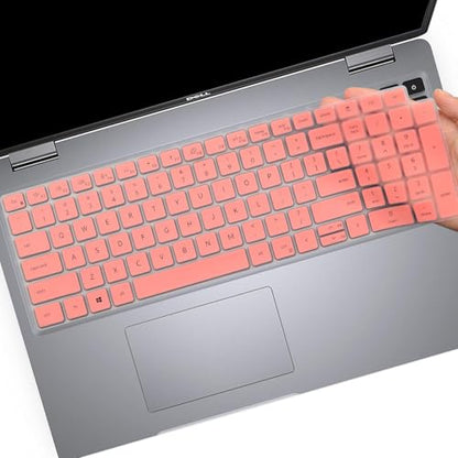 Keyboard Cover for Dell Latitude 3540 3550 5520 5521 5530 5531 5540 5550 2025 2024 2023 2022 & Precision 3590 3591 3580 3581 3560 3570 3561 3571 Laptop, Dell Latitude 15.6 inch Keyboard Skin-Pink - color: Pink