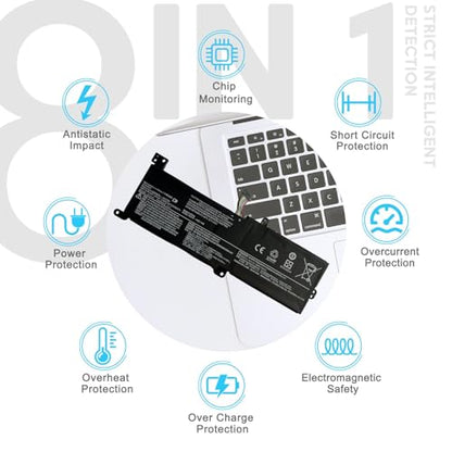 L16C2PB2 L16M2PB1 Laptop Battery Replacement for Lenovo IdeaPad 320-14AST 320-14IAP 320-14ISK 320-15ABR 320-15AST 320-15IAP 330-14IGM 520-15IKB V320-17IKB B320-14IKB L16C2PB1 L16L2PB1 L16L2PB2 30Wh - size: 8.07×3.54×0.20 in L16C2PB2