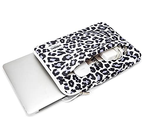 Kinmac 360 Protective Laptop Case Bag Sleeve with Handle for 12 inch-13.3 inch Laptops, Surface Pro, MacBook 13, MacBook Air 13" Retina, iPad Pro 12.9 (Leopard) - color: Leopard, size: 12 inch-13.3 inch