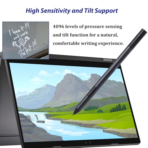 Active Pen PN557W Compatible for Dell Active Pen PN557W Compatible with Dell 2-in-1s for Insipron 7435 Stylus,for Latitude 5289 5300 7210 9410 5290,XPS 15 9570/9575 Pen