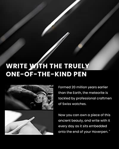Novium Hoverpen 2.0 Interstellar Edition - Space Black, Unisex, Ballpoint Pen, 23.5 Degree Angle, Schmidt Ballpoint Refill, No Spills, No Spotting, No Explosions | Unisex, Ballpoint Pen, 23.5 Degree Angle, Schmidt Ballpoint Refill, No Spills, No Spotting,