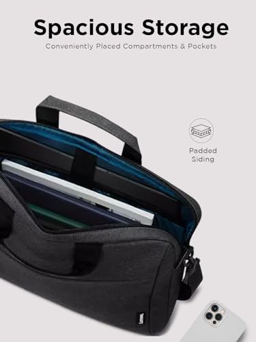 Lenovo Laptop Bag T210, Messenger Shoulder Bag for Laptop or Tablet, Sleek, Durable & Water-Repellent Fabric - size: 15.6 inch