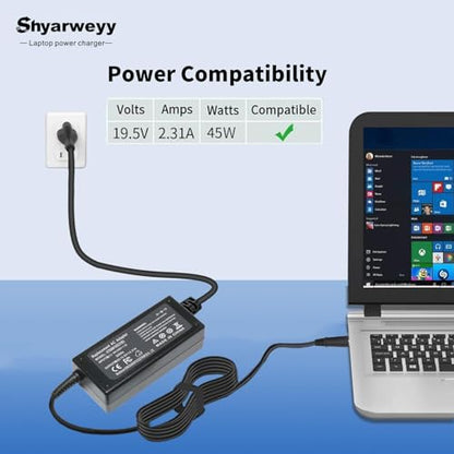 19.5V 2.31A 45W Charger for HP is 13252 60950-1 for HP Pavilion x360 | 742436-001 L25296-001 L25296-002 L25296-003 741727-001 Smart Blue Tip Power Adapter