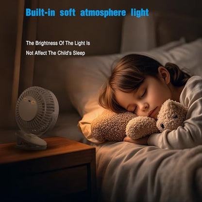 Clip on Fan Rechargeable, 8-Inch Battery Operated Desk Fan, USB Fan, 5Speeds, Strong Airflow, Sturdy Clamp for Golf Cart Office Desk Outdoor Travel Camping Tent Gym Treadmill,White - color: White