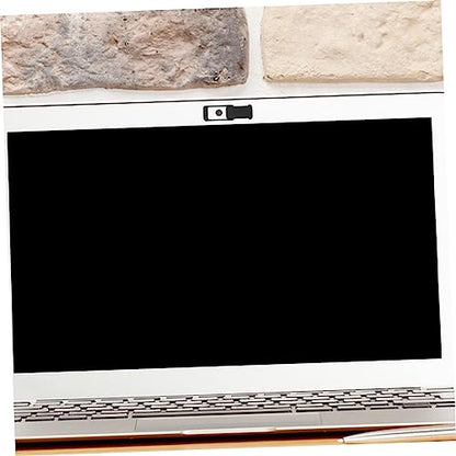 2pcs Webcam Cover Slide Self-Adhesive Privacy Protector for Laptop and Mobile Devices Ultra-Thin Design for Enhanced Security Black Square Shape