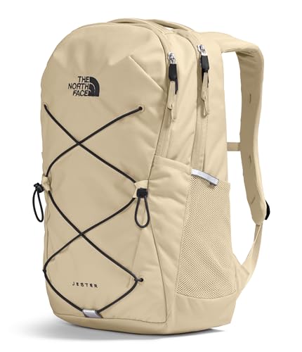 The North Face Jester Everyday Laptop Backpack, Gravel/Blk, OSFA | Commuter Travel Bag, Laptop Sleeve, Water-Repellent - color: Gravel/Tnf Black