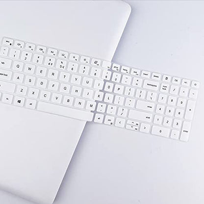 Keyboard Cover for 15.6" Dell Inspiron 15 3510 3511 3515 3525 3530 3535 5510 5515 5518 7510, 2025 Dell 15 Laptop DC15250 DC15255 15.6, Vostro 3510 3520 3530 5510 5515 15.6, Latitude 3520/Inspiron 7610 - color: White