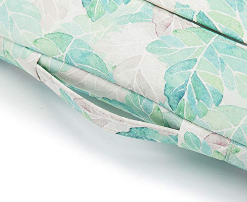 Kinmac 360° Heavy Duty Protective Laptop Sleeve Case Bag Cover with Handle for MacBook Air 13 inch,iPad Pro 13 inch and 13.3 inch HP,Dell,Lenovo,Asus,Acer Laptop (Green Leaf) - color: Green Leaf, size: 12 inch-13.3 inch