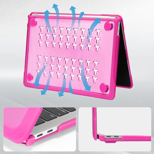 MOSISO Compatible with MacBook Air 13 inch Case M1 2018-2021, Rose Red | Reduces-Fingerprints with Soft TPU Bumper Shell&Keyboard Cover for MacBook Air 13.3 M1, 2021 2020 2019 2018 A2337 A2179 A1932 - color: Rose Red