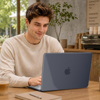 May Chen for MacBook Neo 13 inch Liquid Retina Display ((2026 Release A3404), Slim & Lightweight Protective Case with Screen Protector&Keyboard Cover&Dust Plug, Crystal Black - color: Crystal Black