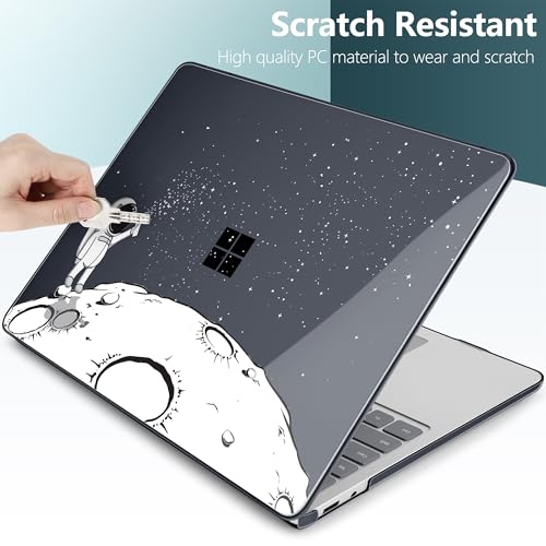 Batianda Case for Microsoft Surface Laptop 13 inch 2025 2026, Astronaut | Fits Model 2095, Artistic Patterns Ultra-Slim Lightweight Scratch-Resistant Hard Shell with Professional Protection - color: Astronaut