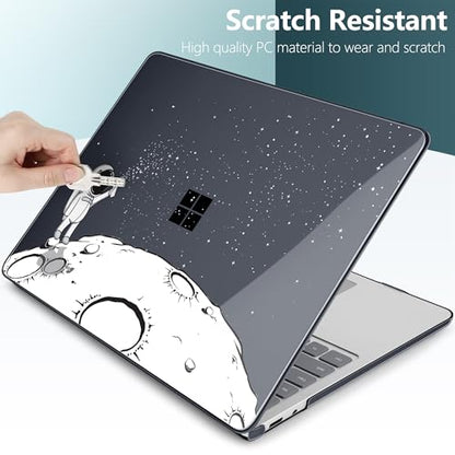 Batianda Case for Microsoft Surface Laptop 13 inch 2025 2026, Astronaut | Fits Model 2095, Artistic Patterns Ultra-Slim Lightweight Scratch-Resistant Hard Shell with Professional Protection - color: Astronaut