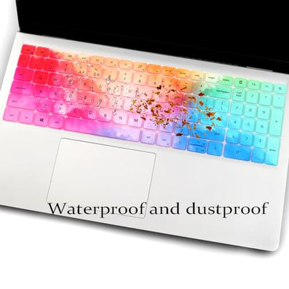 Keyboard Cover for Dell Inspiron 15 7510 5510 5515 5518 3510 3511 3515 3525 & Inspiron 16 7610, Dell Latitude 3520, Dell Vostro 15 5000 5510 15.6,2025 Dell 15 Laptop DC15250 DC15255-Colorful - color: Colorful