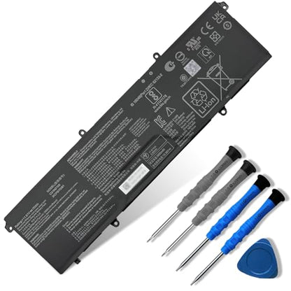 70Wh C31N2105 Laptop Battery Replacement for ASUS VivoBook 14X OLED X1403ZA VivoBook S 16X M5602QA S5602ZA S1503QA S3502ZA S5402ZA S5602ZA K6602HE M6500QF F1603ZA Series 0B200-04140000 11.61V 5895mAh - size: 11.25*3.33*0.23 inch C31N2105
