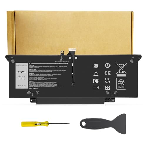 Futurebatt JHT2H Replacement Laptop Battery for Dell Latitude 7310 7410 Latitude 7410 Chromebook Enterprise Series P34S P34S001 Y7HR3 35J09 4V5X2 HRGYV WY9MP XMV7T 009YYF 7CXN6 T3JWC XMT81 7.6V 52Wh - size: JHT2H 12.60×6.50×0.94 in