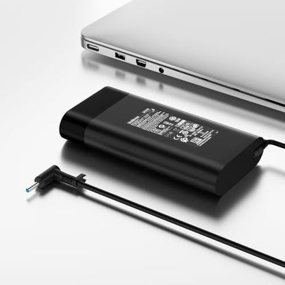 90W 19.5V 4.62A Laptop Charger Compatible with HP Envy 13 14 15 15T 17 M7 Pavilion 14 15 M4 Spectre x360 13 15 ProBook 650 G2 G4 450 470 G4 640 G2 Stream 11 13 14 710413-001 Smart Blue tip Ac Adapter