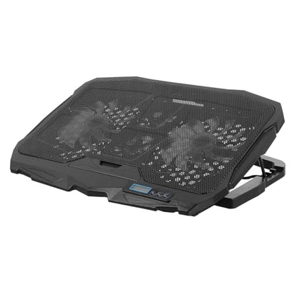 Lurrose Adjustable Laptop Cooler RGB Lighting Ventilated Support Stand for Enhanced Airflow Compatible Laptops Ergonomic Design for Use
