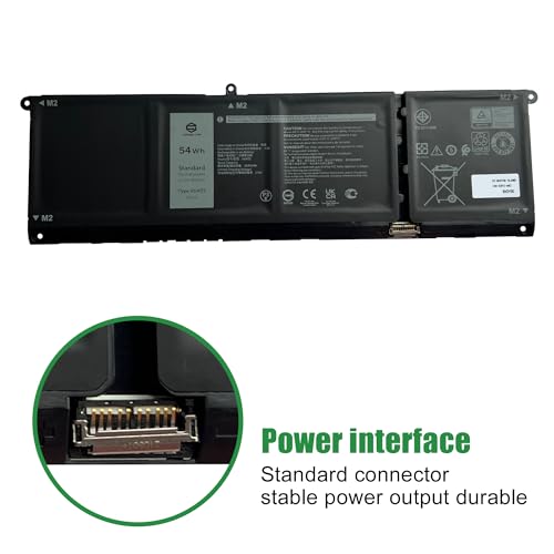 V6W33 CPX-XDY9K 54Wh Laptop Battery Replacement for Dell Latitude 3320 3420 3520 3330 Inspiron 3510 5510 5518 5310 Vostro 5310 5410 5415 5510 5515 3510 Series 0XDY9K XDY9K 0WV3K8 WV3K8 15V - size: 12.4*5.3*1.2inch V6W33