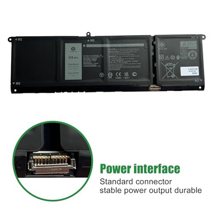 V6W33 CPX-XDY9K 54Wh Laptop Battery Replacement for Dell Latitude 3320 3420 3520 3330 Inspiron 3510 5510 5518 5310 Vostro 5310 5410 5415 5510 5515 3510 Series 0XDY9K XDY9K 0WV3K8 WV3K8 15V - size: 12.4*5.3*1.2inch V6W33