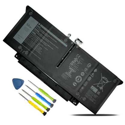 52Wh JHT2H Laptop Battery for Dell Latitude 7310 7410 Latitude 7410 Chromebook Enterprise Series P34S P34S001 4V5X2 Y7HR3 35J09 HRGYV WY9MP XMV7T 009YYF 7CXN6 T3JWC XMT81 0YJ9RP XMV7T K36KR - size: 10.43*4.25*0.20inch JHT2H